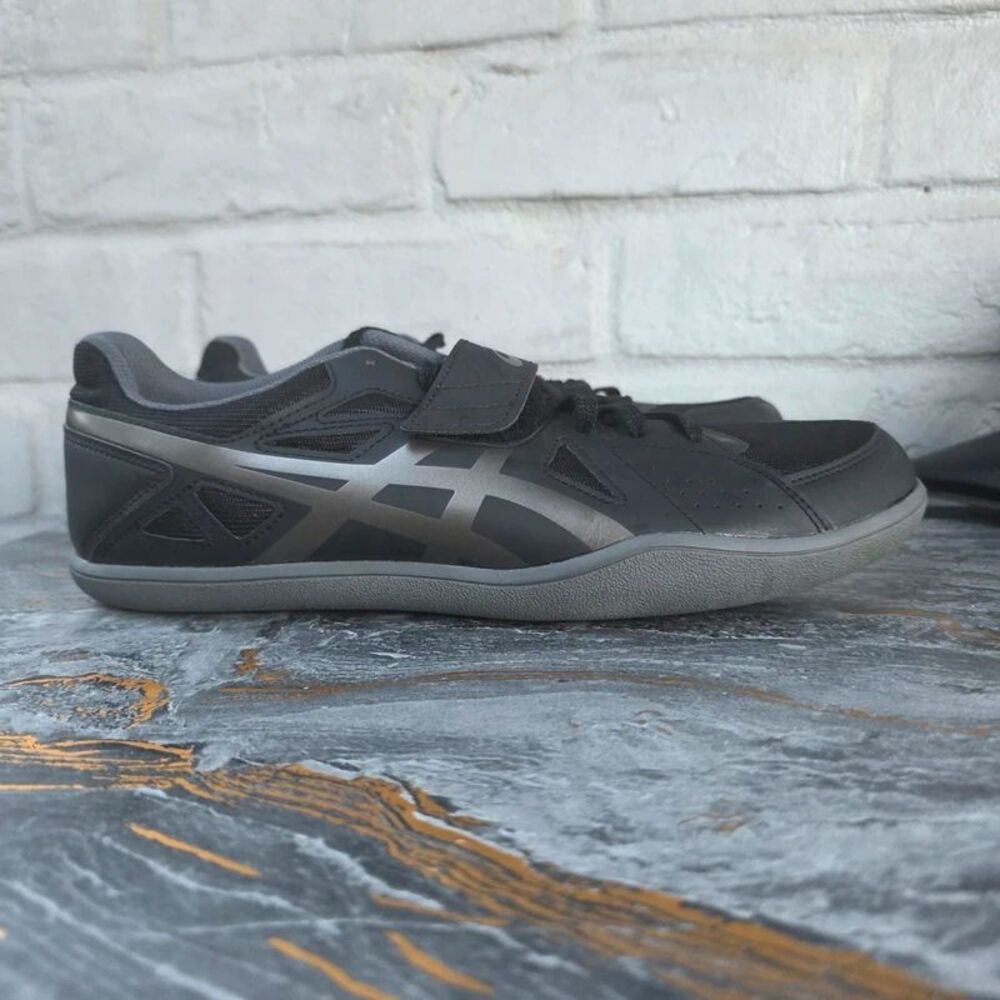 ASICS Hyper Throw 3 Track & Field Shoes Black Gunmetal Men's Size 10.5